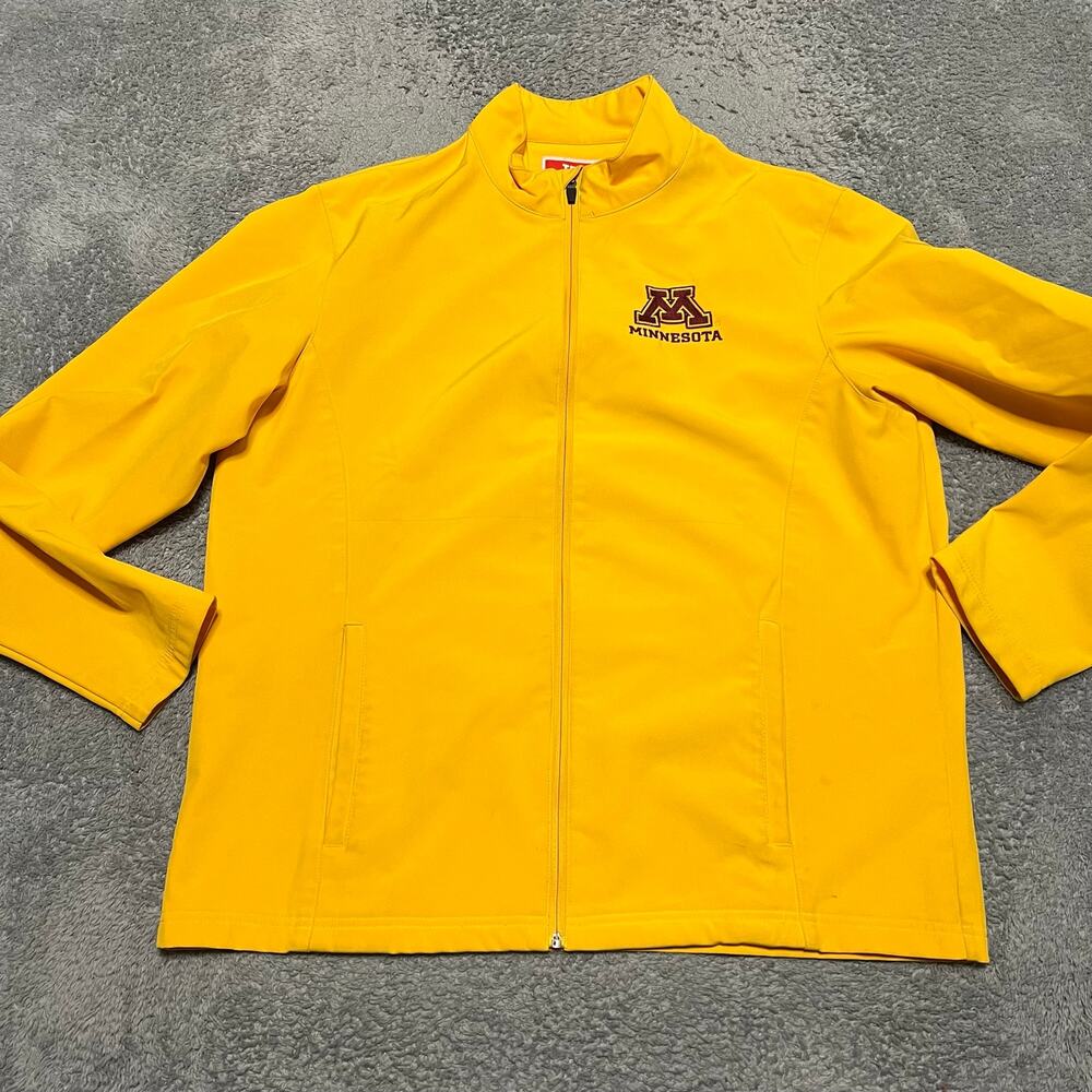 Minnesota Golden Gophers Team 365 Jacket Mens XL Yellow Zip